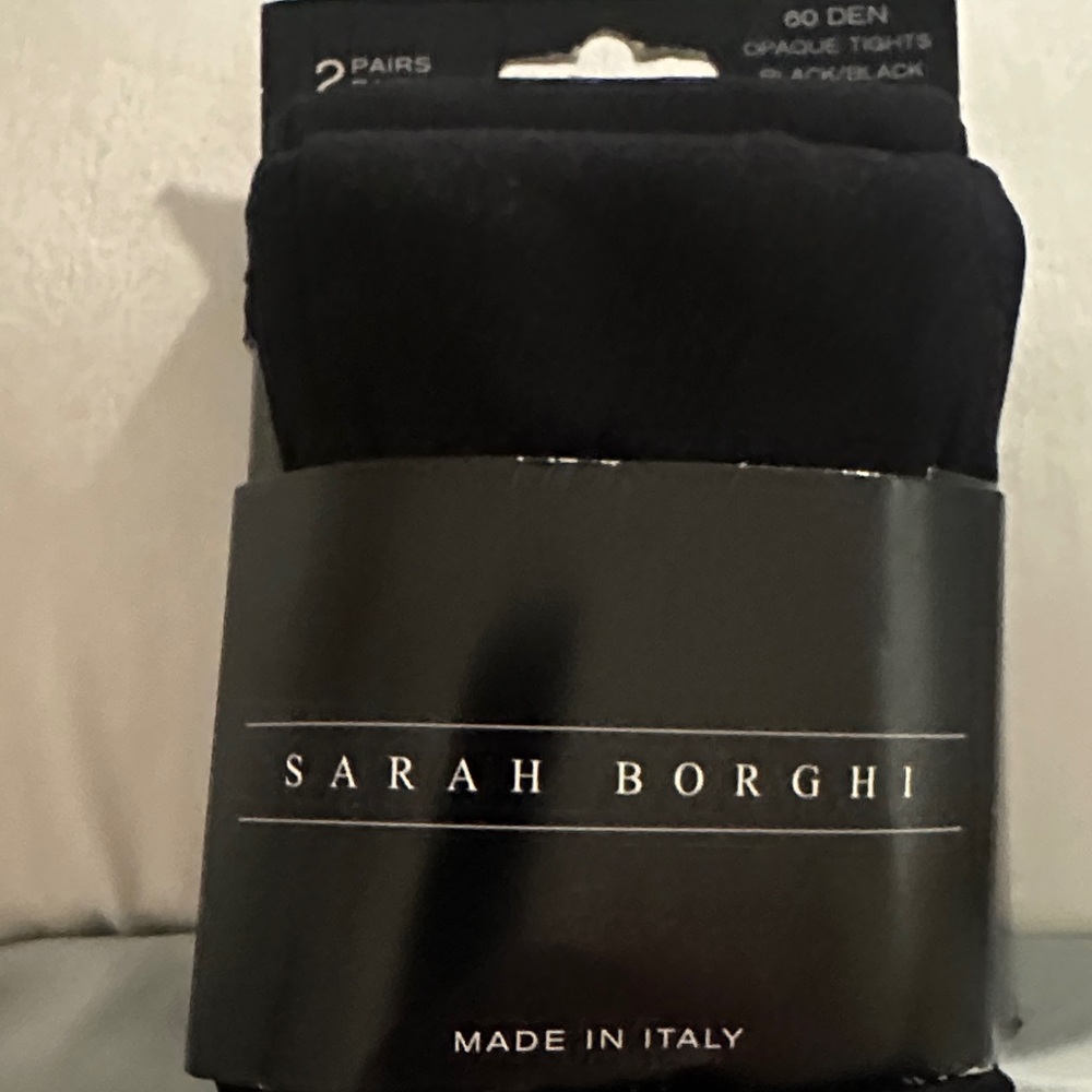 2 Pairs - Sarah Borghi Black Tights